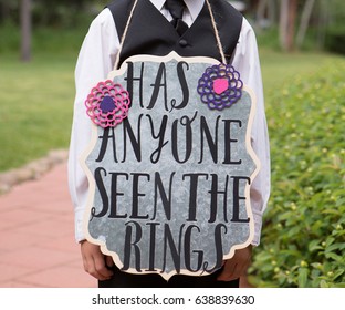 Ring Bearer Sign