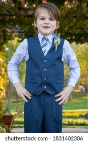 Ring Bearer Young Boy Outside