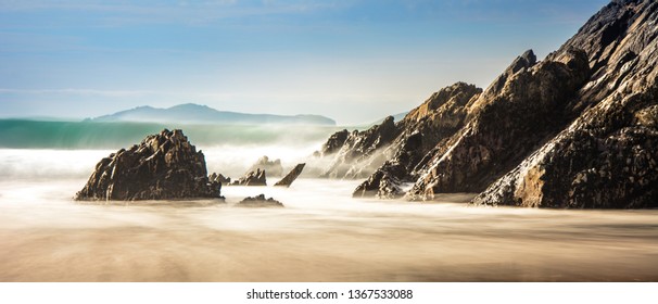 Ring of Dingle Peninsula Kerry Ireland Cumenoole beach sharp stones Slea Head - Shutterstock ID 1367533088