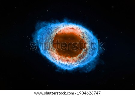 Ring Nebula, Supernova Core pulsar neutron star. Elements of this image furnished by NASA.