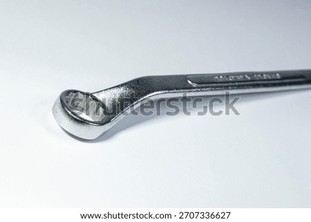 ring spanner on white background