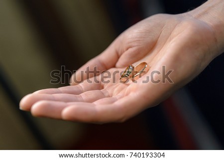 Similar – My daughter is holding a tiny little crab on her hand. There were thousands of them in the mudflats.