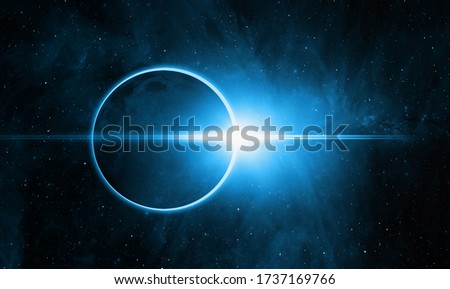 Ringed solar eclipse 