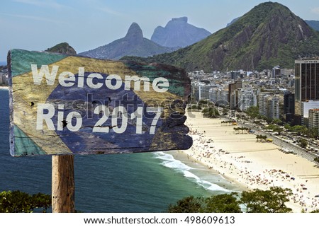 Similar – Image, Stock Photo Copacabana Brazil Beach