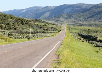 Rio Blanco County Landscape In Colorado, USA.