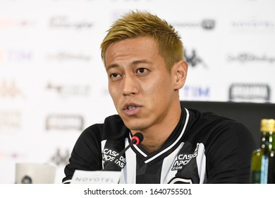 Rio, Brazil - February 08, 2020: Presentation Of The Japanese Player Keisuke Honda In The Brazilian Team Of Botafogo At The Nilton Santos Stadium