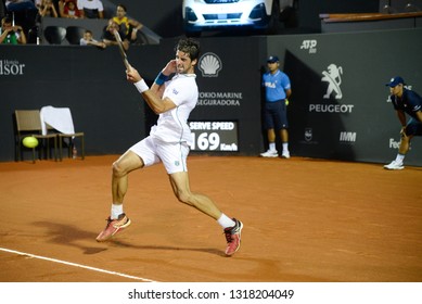 Rio, Brazil - February 16, 2019: Thomaz Bellucci (BRA) During Rio Open 2019 (ATP 500) Held At The Jockey Club Brasileiro.