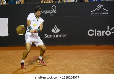 Rio, Brazil - February 16, 2019: Thomaz Bellucci (BRA) During Rio Open 2019 (ATP 500) Held At The Jockey Club Brasileiro.