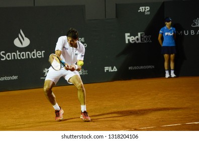 Rio, Brazil - February 16, 2019: Thomaz Bellucci (BRA) During Rio Open 2019 (ATP 500) Held At The Jockey Club Brasileiro.