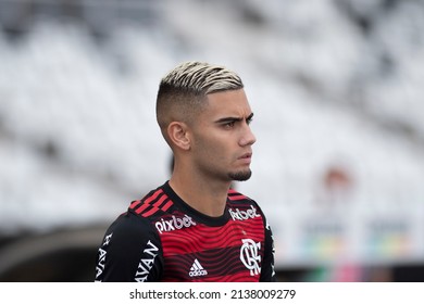 Rio, Brazil - February 27, 2022: Andreas Player In Match Between Flamengo 2 Vs 2 Resende  By 9th Round Of Carioca Championship (Taca Guanabara) In Nilton Santos Stadium