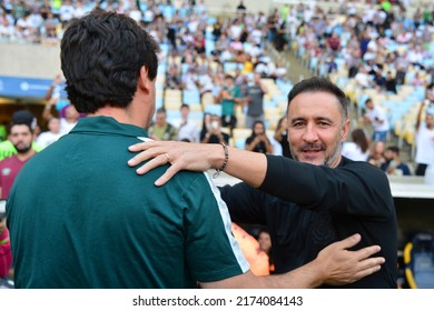 Rio, Brazil - July 02, 2022: Vitor Pereira Coach In Match Between Fluminense Vs Corinthians By 15th Round Of Brazilian Championship In Maracana Stadium