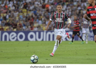 Rio, Brazil - Jun 03, 2017: Richarlison Player In Match Between Fluminense And Vitoria By The Brazilian Championship In Maracana Stadium