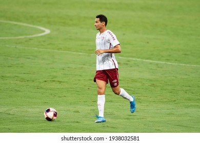 Rio, Brazil - March 14, 2021: Paulo Henrique Ganso Player In Match Between Flamengo V Fluminense By Carioca Championship In Maracana Stadium