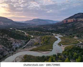 Rio Chama River Valley At Dusk