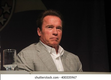 RIO DE JANEIRO, APRIL 3, 2016, BRAZIL: Arnold Schwarzenegger During Press Conference Of Arnold Classic Brazil.