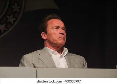 RIO DE JANEIRO, APRIL 3, 2016, BRAZIL: Arnold Schwarzenegger During Press Conference Of Arnold Classic Brazil.