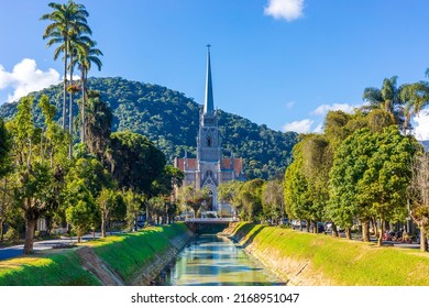 Petrópolis - Rio De Janeiro - Brasil - MAI 22 2022: Cathedral Of Saint Peter Of Alcantara