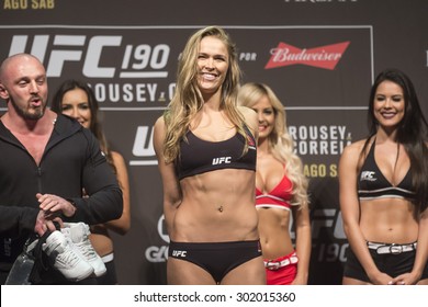 Rio De Janeiro, Brazil, 31 JULY 2015, The Fighter Ronda Rousey During Weighing UFC 190