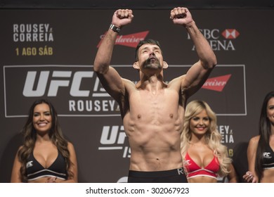 Rio De Janeiro, Brazil, 31 JULY 2015, Demian Maia Fighter (BRA) While Weighing In UFC 190