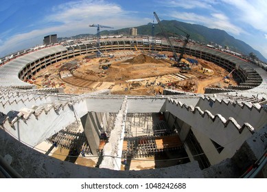 Rio De Janeiro, Brazil, April 9, 2012.
Renovation Works For The Maracanã Stadium For The 2014 World Cup.