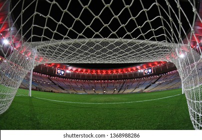 Rio De Janeiro, Brazil, April 11, 2019.
Maracanã Football Stadium Before The Game Flamengo Vs. San José By The Copa Libertadores.