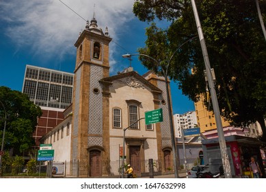 RIO DE JANEIRO, BRAZIL - APRIL 2019: Old Cathedral Of Rio De Janeiro