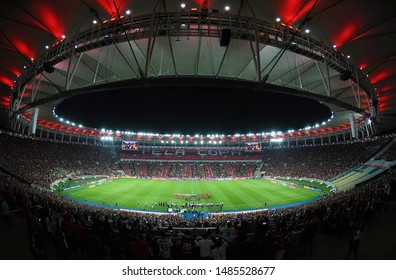 Rio De Janeiro, Brazil, August 21, 2019.
Maracanã Stadium Full Of Flamengo Fans Before Flamengo X Internacional, For The Copa Libertadores Of America.