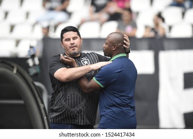 Rio De Janeiro, Brazil, August 25, 2019.Fluminense Coach Marcão   In Match Botafogo  X Fluminense  For The Brazilian Championship In The Stadium Of Engenhão 