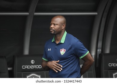 Rio De Janeiro, Brazil, August 25, 2019.Fluminense Coach Marcão   In Match Botafogo  X Fluminense  For The Brazilian Championship In The Stadium Of Engenhão 