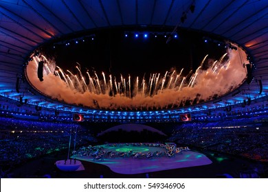 Rio De Janeiro, Brazil. August 6, 2016. Opening Ceremony Of 2016 Summer Olympic Games In Rio De Janeiro.