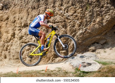 Rio de Janeiro, Brazil. August 18, 2016. Cycling Mountain Bike Training Sessions at the 2016 Summer Olympic Games in Rio De Janeiro. Peter Sagan (SVK) 