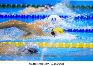 Rio De Janeiro, Brazil - August 13, 2016: JHORTON Mack (AUS) During Men's 1500 Metre Swimming  Freestyle Of The Rio 2016 Olympics Games Rio 2016