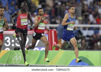 Rio de Janeiro, Brazil - august 20, 2016: Abdalaati Iguider (MAR) during Men´s 1500m in the Rio 2016 Olympics Games