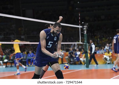 Rio De Janeiro, Brazil - August 21, 2016: Osmany JUANTORENA (ITA) During Final Men's Volleyball,match Brazil And Italy In The Rio 2016 Olympics Games