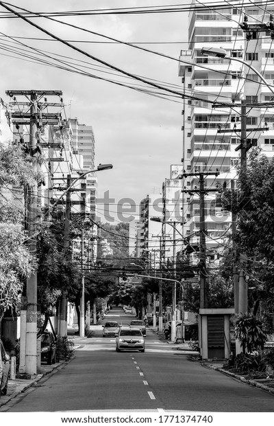 Niterói, Rio de Janeiro,\
Brazil - CIRCA MARCH 2020: Brazilian city with empty streets due to\
social isolation, quarantine, caused by the Coronavirus pandemic\
(COVID-19)