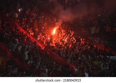 RIO DE JANEIRO, BRAZIL - Brazil Cup Flamengo VS Atlético Mg - July 13, 2022, Match Held At Maracanã Stadium  Soccer Fnas In Stadium 