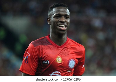 Rio De Janeiro, Brazil, December 27, 2018.
Soccer Player Vinícius Júnior During The Game Of The Stars In The Marcanã Stadium.