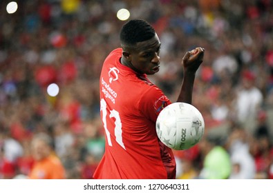 Rio De Janeiro, Brazil, December 27, 2018.
Soccer Player Vinícius Júnior During The Game Of The Stars In The Marcanã Stadium.