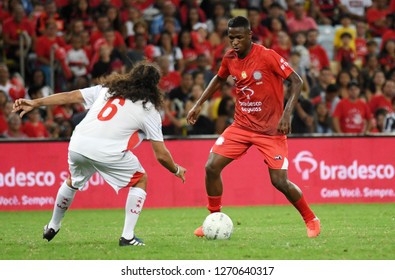 Rio De Janeiro, Brazil, December 27, 2018.
Soccer Player Vinícius Júnior During The Game Of The Stars In The Marcanã Stadium.