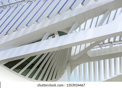 Rio De Janeiro, Brazil - December 10, 2015: Exterior Detail Of The Contemporary Self Sustainable Museu Do Amanhã, Museum Of Tomorrow, Dedicated To Innovation For A Better Future