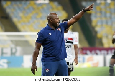 Rio De Janeiro, Brazil, December 26, 2020.
Football Coach Marcão Of The Fluminense Team, During The Game Fluminense X São Paulo For The Brazilian Championship At The Maracanã Stadium.