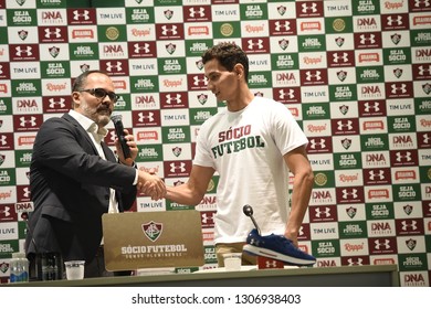 Rio De Janeiro- Brazil February 5, 2019, Presentation Of The New Player Of The Fluminense Soccer Club, Paulo Henrique Ganso.