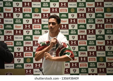 Rio De Janeiro- Brazil February 5, 2019, Presentation Of The New Player Of The Fluminense Soccer Club, Paulo Henrique Ganso.