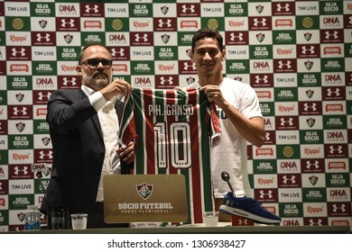 Rio De Janeiro- Brazil February 5, 2019, Presentation Of The New Player Of The Fluminense Soccer Club, Paulo Henrique Ganso.