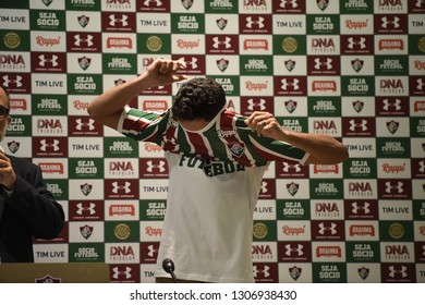 Rio De Janeiro- Brazil February 5, 2019, Presentation Of The New Player Of The Fluminense Soccer Club, Paulo Henrique Ganso.