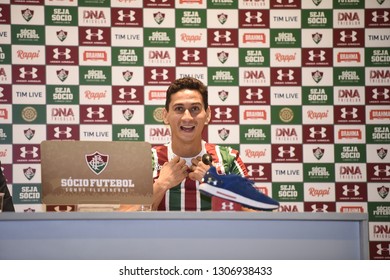 Rio De Janeiro- Brazil February 5, 2019, Presentation Of The New Player Of The Fluminense Soccer Club, Paulo Henrique Ganso.