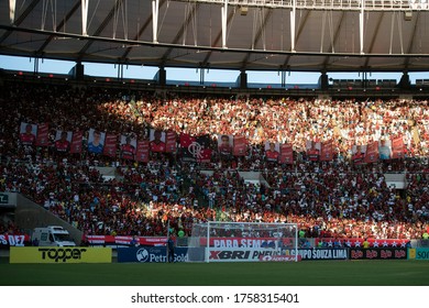 
Rio De Janeiro / Rio De Janeiro / Brazil, February 8, 2020: Flamengo X Madureira For The Campeonato Carioca At The Maracanã Stadium.