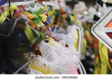 RIO DE JANEIRO, Brazil - February 25, 2017: Samba School Parade Estácio De Sá During The 2017 Carnival In Rio De Janeiro At Sambodromo (Marques De Sapucai).