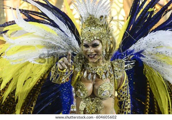 Samba School Parade Uniao Da Ilha During The 2017 Carnival In Rio De Janeiro At Sambodromo