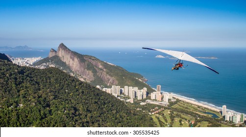 Rio de Janeiro, Brazil, hang gliding flight